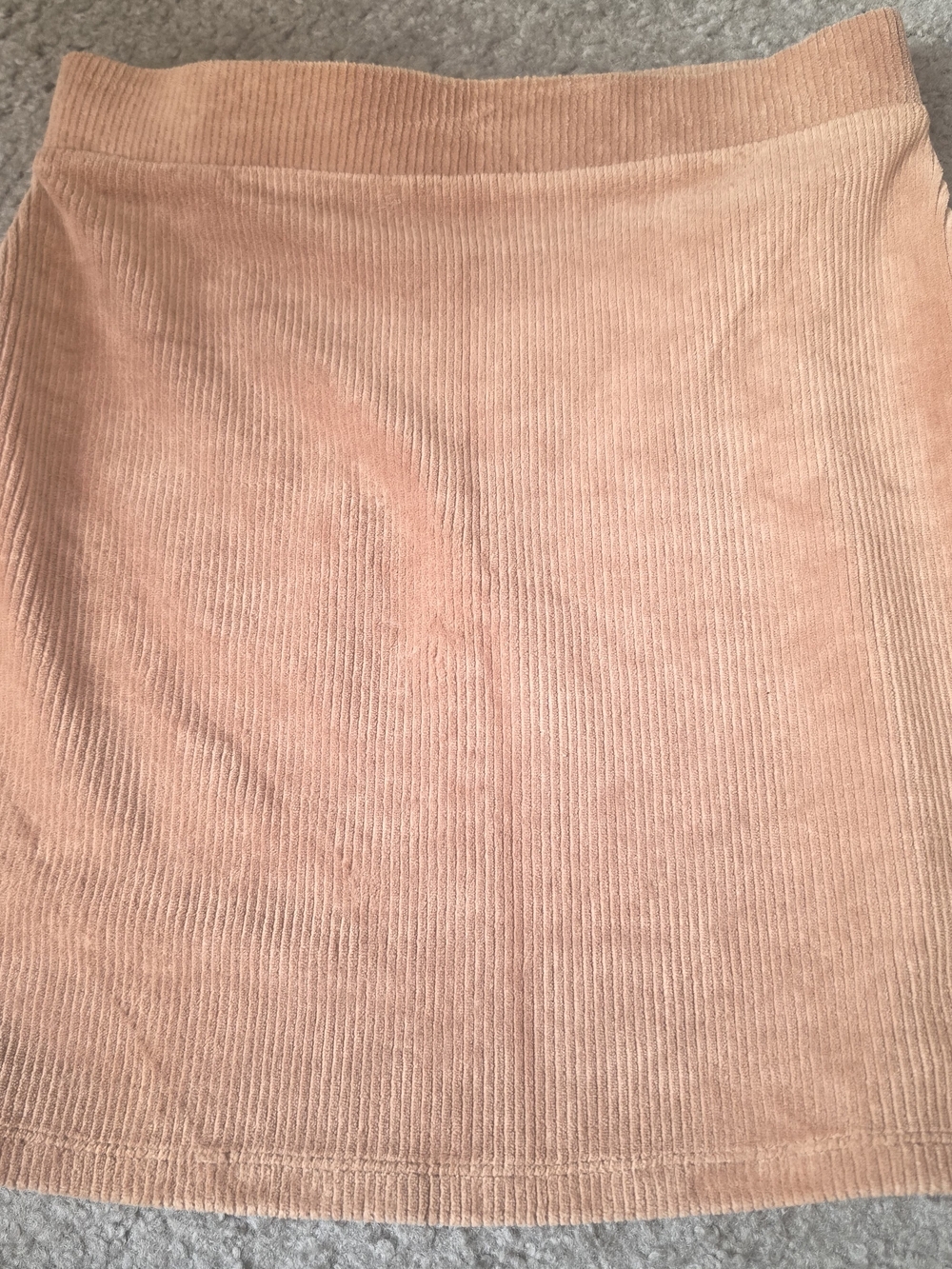 Forever 21 Peach Corduroy Pencil Skirt
